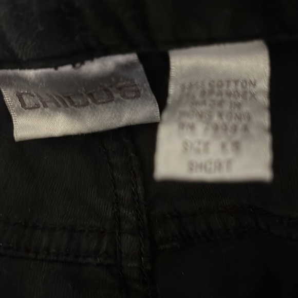 #43 CHICO’S pants velvet,black!,size 1.5 - Picture 4 of 8